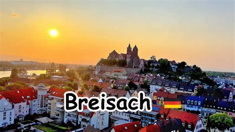 Breisach River Rhine Beautiful And Charming Towns In Germany 4K