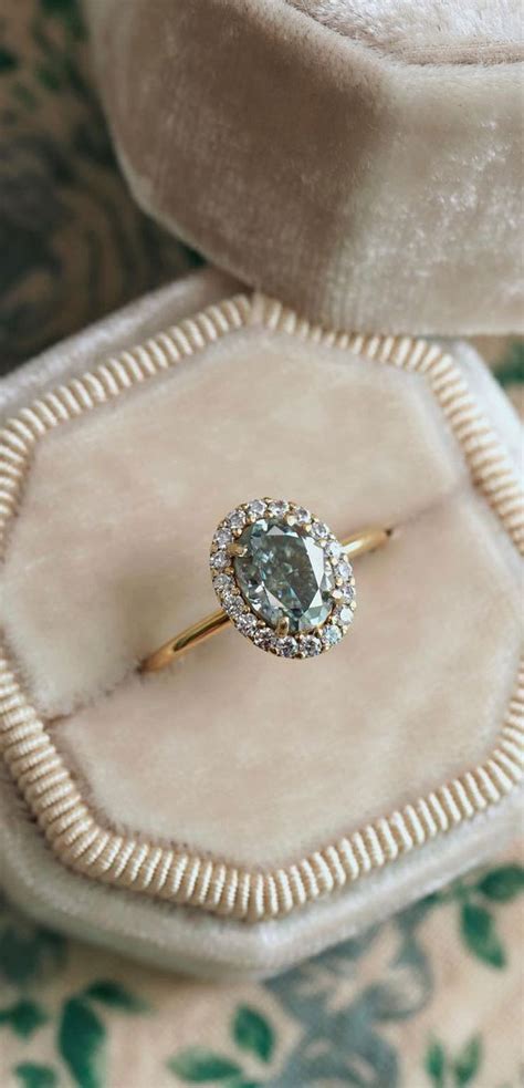 50 Stunning Engagement Rings In 2022 Grey Moissanite Oval Cut