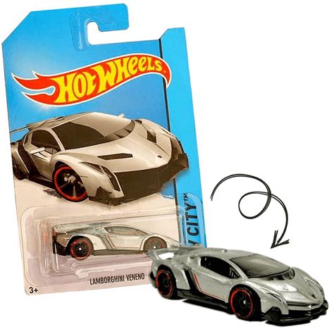 Hot Wheels Lamborghini Veneno Cinza Hw City Mattel BDC79 Submarino