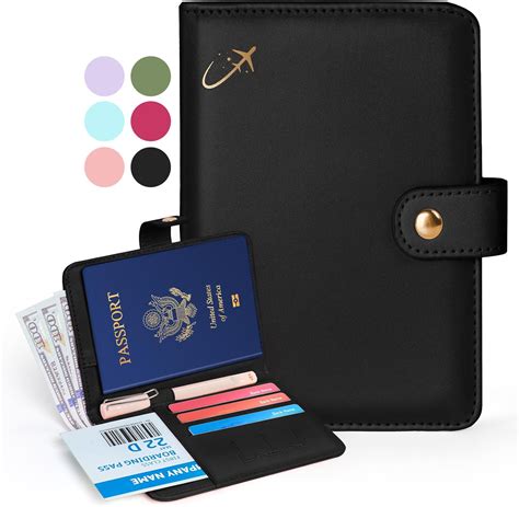 Forvencer Passport Holder For Travel Passport Cover With Money Pocket Premium