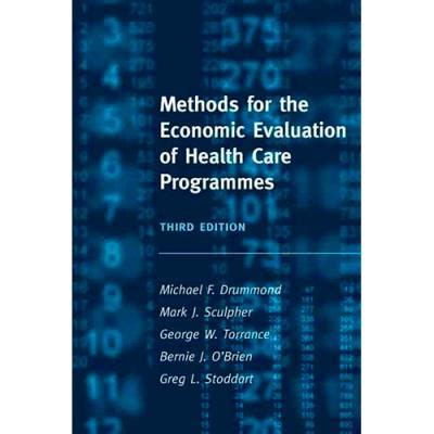 Methods For The Economic Evaluation Of Health Care Programmes