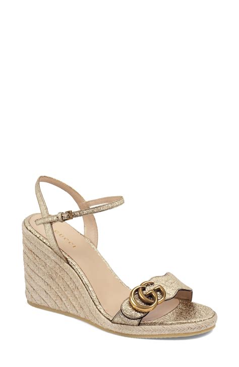 Gucci Xxmm Aitana Espadrille Wedge Sandal Lyst