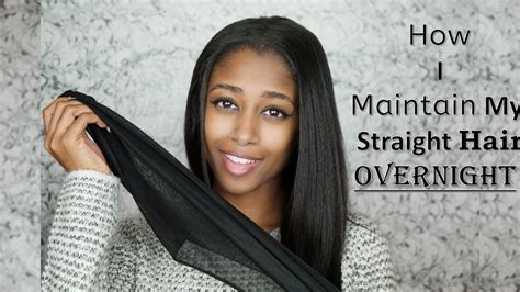 How I Maintain My Straightened Natural Hair Overnight Youtube