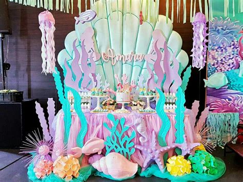 Pin By Meghan Horan On Ariel Mermaid Theme Birthday Party Mermaid