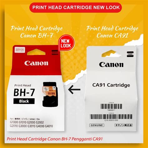 Jual Cartridge Tinta Canon CA91 CA92 BH7 BH 7 Black Original Print Head