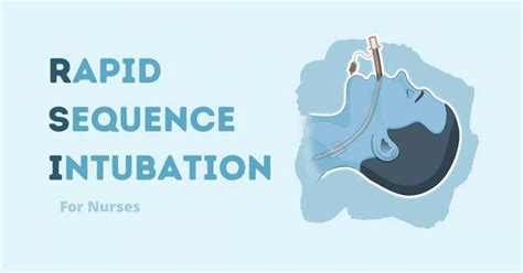 RSI Intubation For Nurses Rapid Sequence Intubation Health And Willness