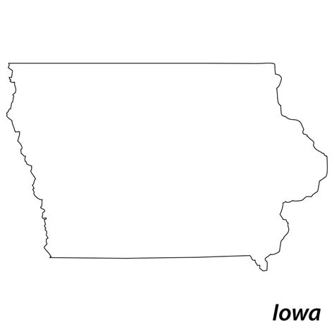 Map Of Iowa And Flag Outline Counties Cities And Road Map Best