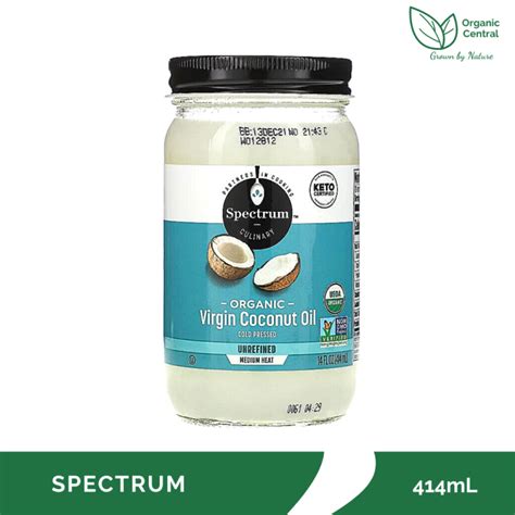 Spectrum Culinary Organic Virgin Coconut Oil Unrefined 414ml Lazada Ph