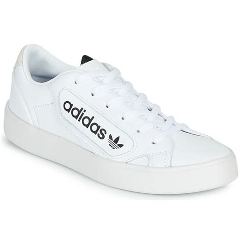 Adidas Originals Adidas Sleek W Blanc Livraison Gratuite Spartoo