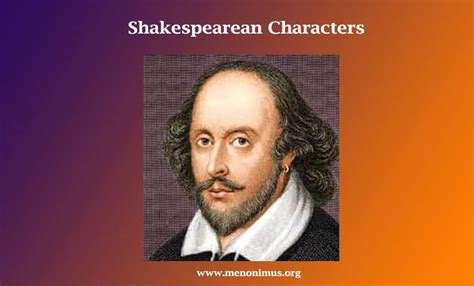 Shakespearean Characters - Menonimus