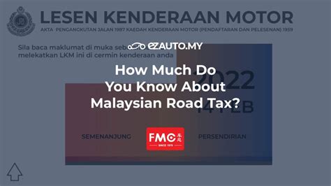 How Much Do You Know About Malaysian Road Tax Ezauto My