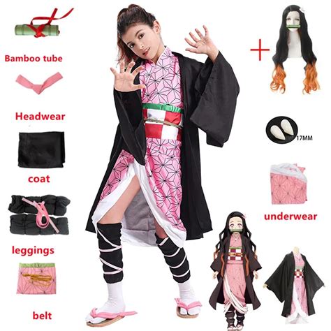 Cosplay Anime Kamado Nezuko Cosplay Costume Demon Slayer Cosplay