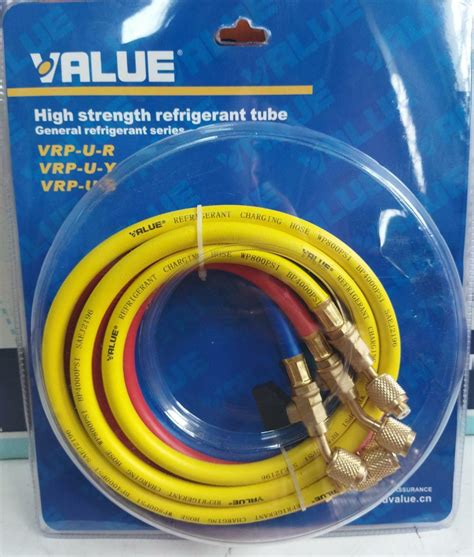 Заправочные шланги с вентилям для фреона Value VRP-U-RYB 150см (R22) в ...
