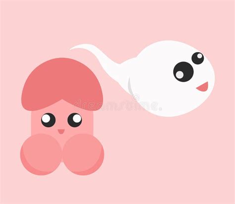 Egg And Sperm Cartoon Character Stock Vector Illustration Of Reproduction Ovulation 151329921