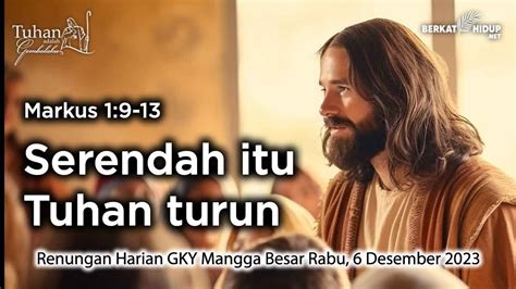 Tuhan Adalah Gembalaku 1121 Yesus Dibaptis Yohanes Pencobaan Di