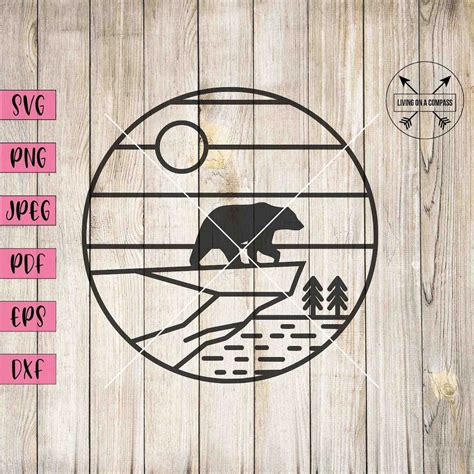 Bear Svg, Bear Png, Bear Silhouette, Bear Clipart, Bear Decal, Bear ...