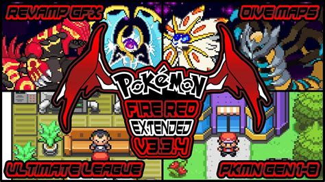 Updated Completed Pok Mon Fire Red Extended V Gba Rom Hack