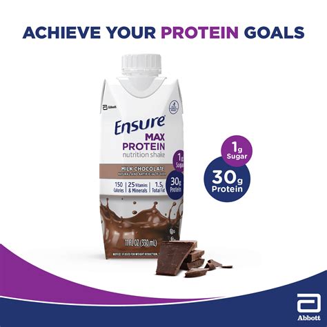 Buy Ensure Max Protein Nutrition Shake Chocolate 330 Ml Online In Oman Talabat Oman