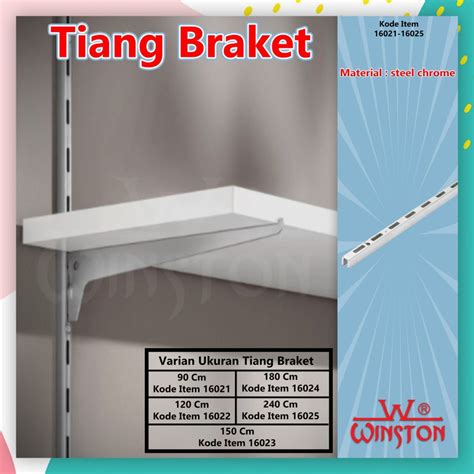 Jual Tiang Braket Bracket Kaca Papan Dinding Wall Bracket Ds Cm