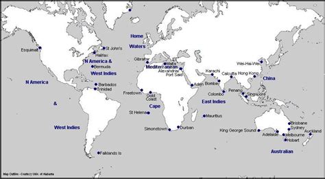 Royal Navy Stations and Bases worldwide in 1914 [852x470] : MapPorn