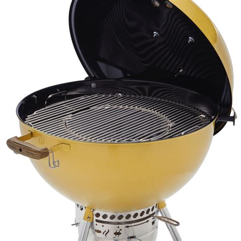 Weber 57cm 70th Anniversary Kettle Charcoal Grill Hot Rod Yellow