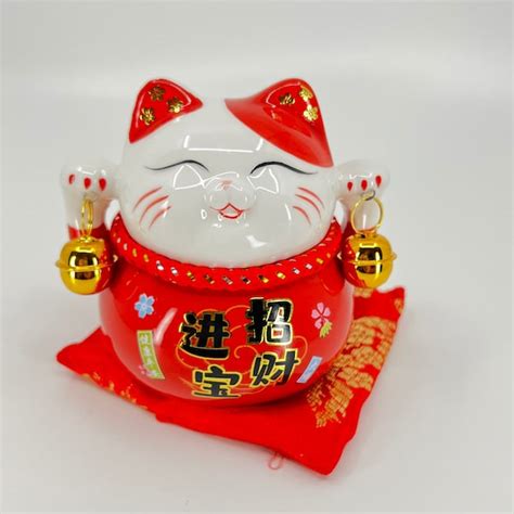 Lucky Cat Statue Japanese - Etsy