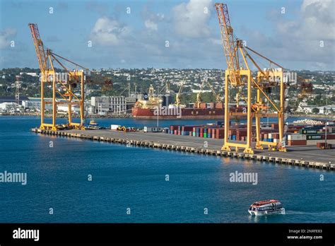 Caribbean Barbados Bridgetown Port Stock Photo Alamy