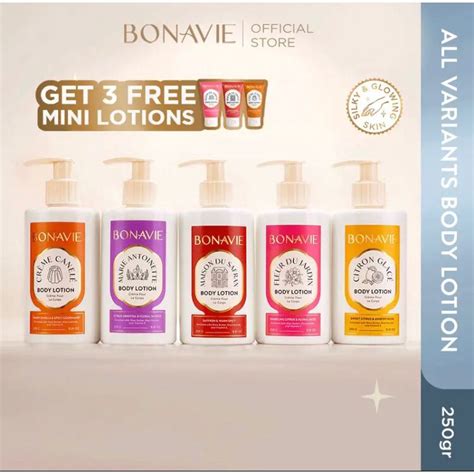 Jual Bonavie Body Lotion Total Confidence Package Citron Glace Creme