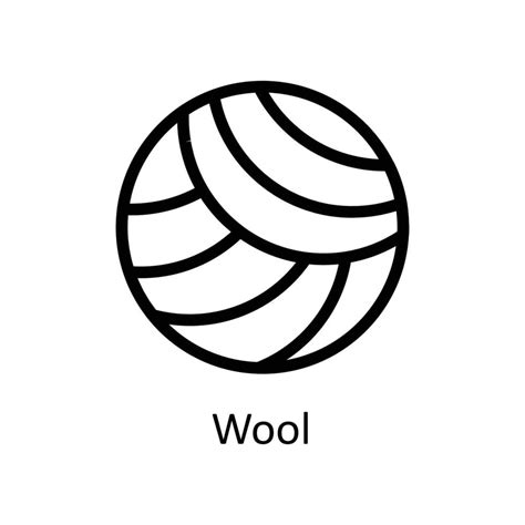 Wool Vector outline Icons. Simple stock illustration stock 21961972 ...