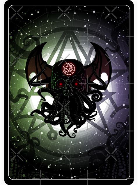 Retro Vintage Cthulhu H P Lovecraft The Call Of Cthulhu Sticker For