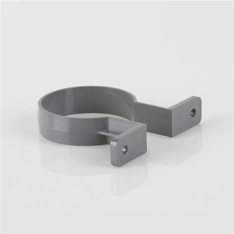 Round Downpipe Bracket Grey Specialist Building Supplies