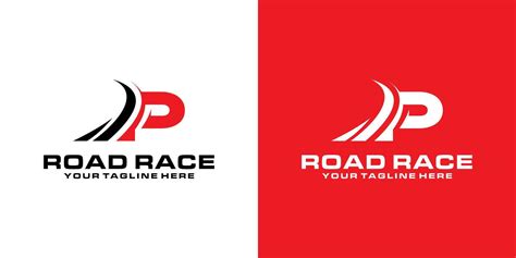 Letter P And Road Racing Logo Designs Racing Logos Asphalt Asphalt