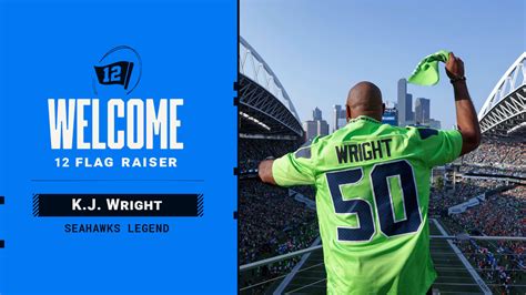 Photos Seahawks Legend K J Wright Raises The Flag