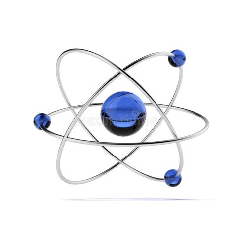 Orbital model of atom stock illustration. Illustration of model - 28993696