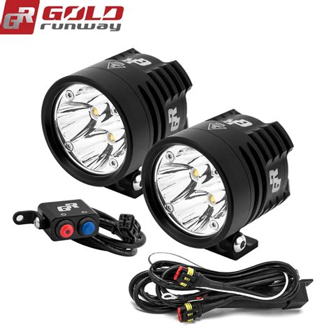 Buy Goldrunway Designs Exp4 Moto Black High Low Beam Universal Led Motorcycle