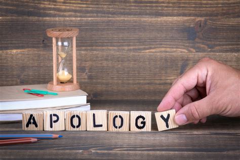 The right way to apologize