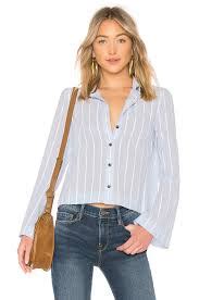 Kary Brittingham S Blue Striped Button Down Shirt Big Blonde Hair