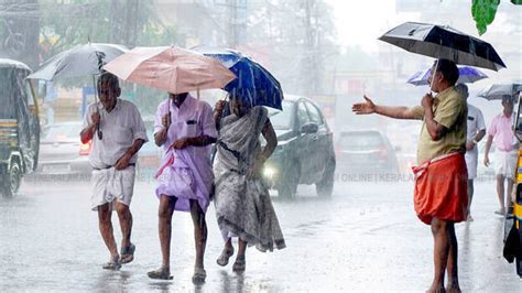 Kerala Brace For Heavy Downpour Yellow Alert Declared In Nine