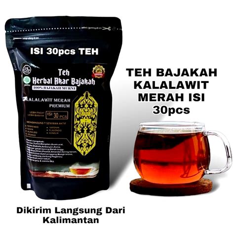 Jual TEH CELUP AKAR BAJAKAH ISI 30 ORIGINAL TEH HERBAL KAYU BAJAKAH