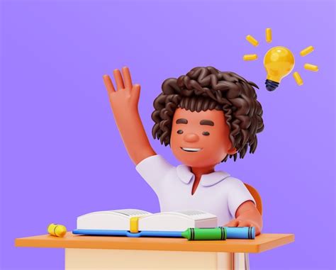 Premium Psd Classroom Girl Character Rendering