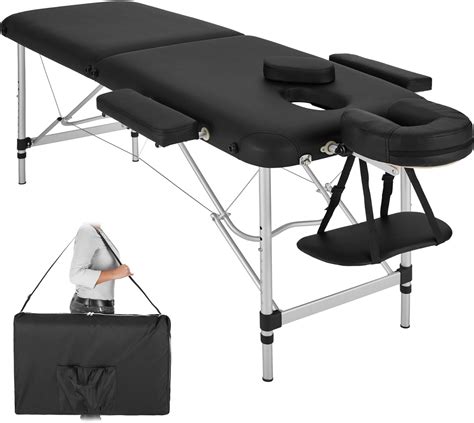 Tectake Table De Massage Pliante Aluminium Cosmetique Lit De Massage