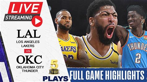 021121 Nba Live Stream Los Angeles Lakers Vs Oklahoma City Thunder