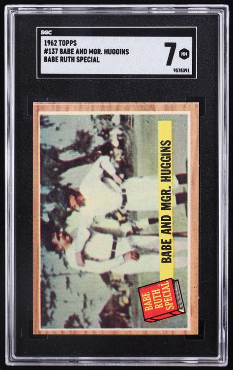 Babe Ruth Topps Special Babe With Mgr Huggins SGC Pristine Auction