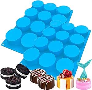 Amazon Chocolate Cookie Silicone Mold Pcs Holes Round Molds