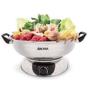 Aroma Housewares ASP Stainless Steel Hot Pot Silver Amazon Ca Home