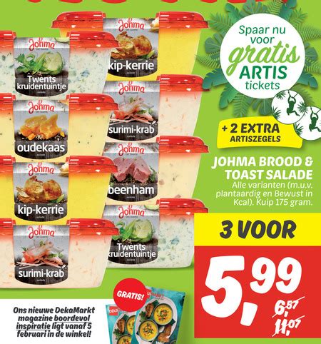 Johma Salade Folder Aanbieding Bij Dekamarkt Details