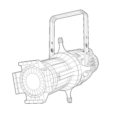 3d ellipsoidal stage light