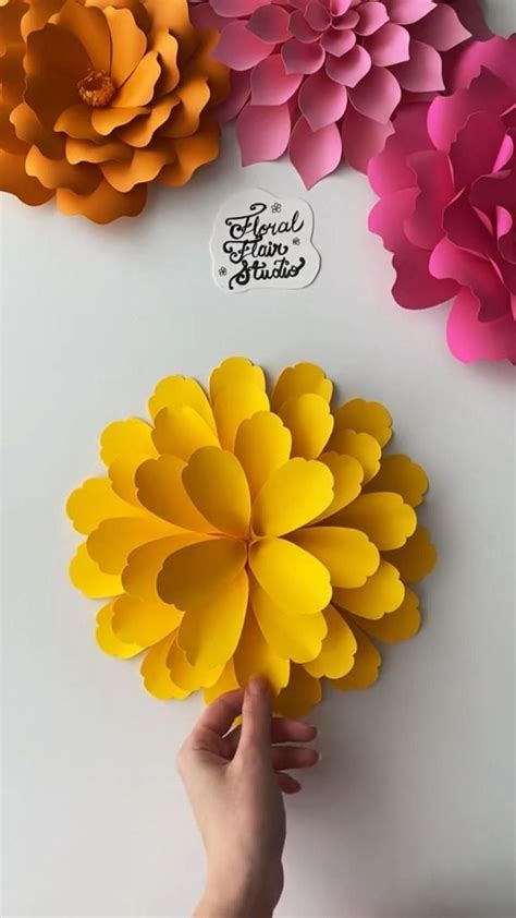 Paper Craft Flower Ideas Easy Paper Craft Free Tutorial Ideas Paper