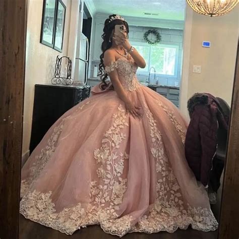 Strapless Hot Pink Quinceanera Dresses