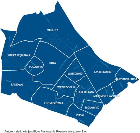 Warszawa Bielany Mapa Mapa